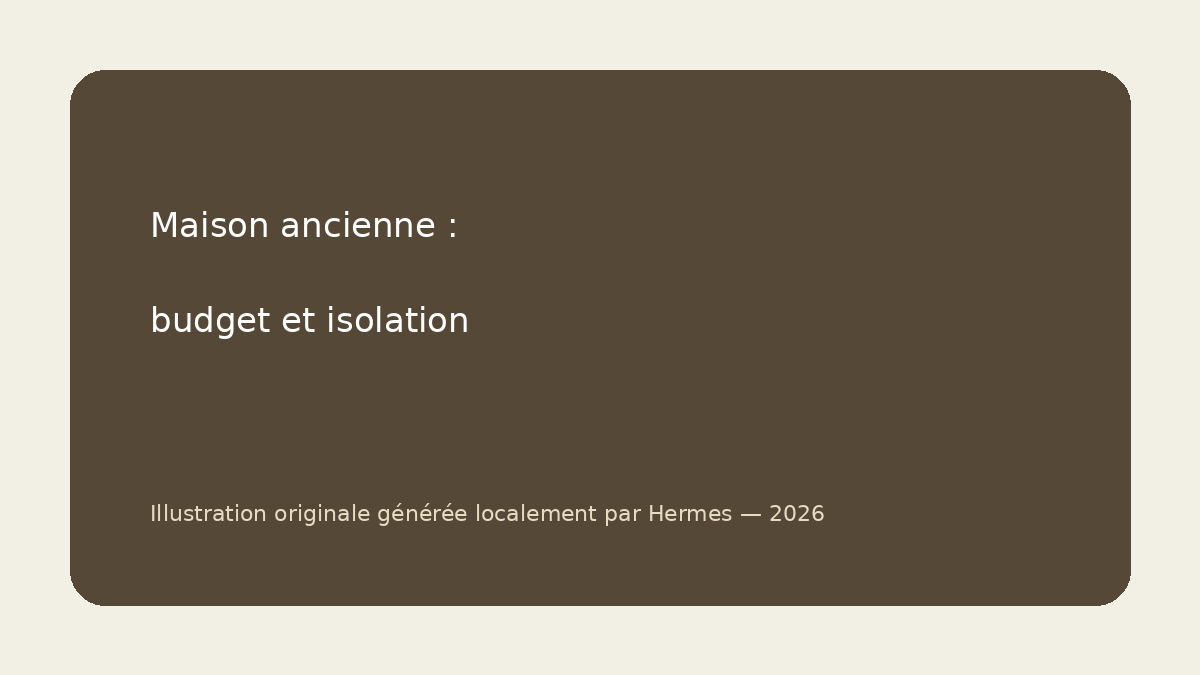 Acheter une maison ancienne